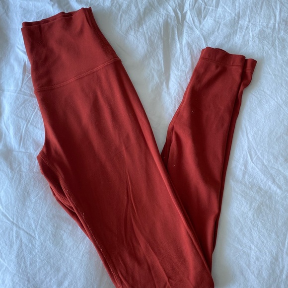 Red lululemon align leggings - Picture 2 of 3